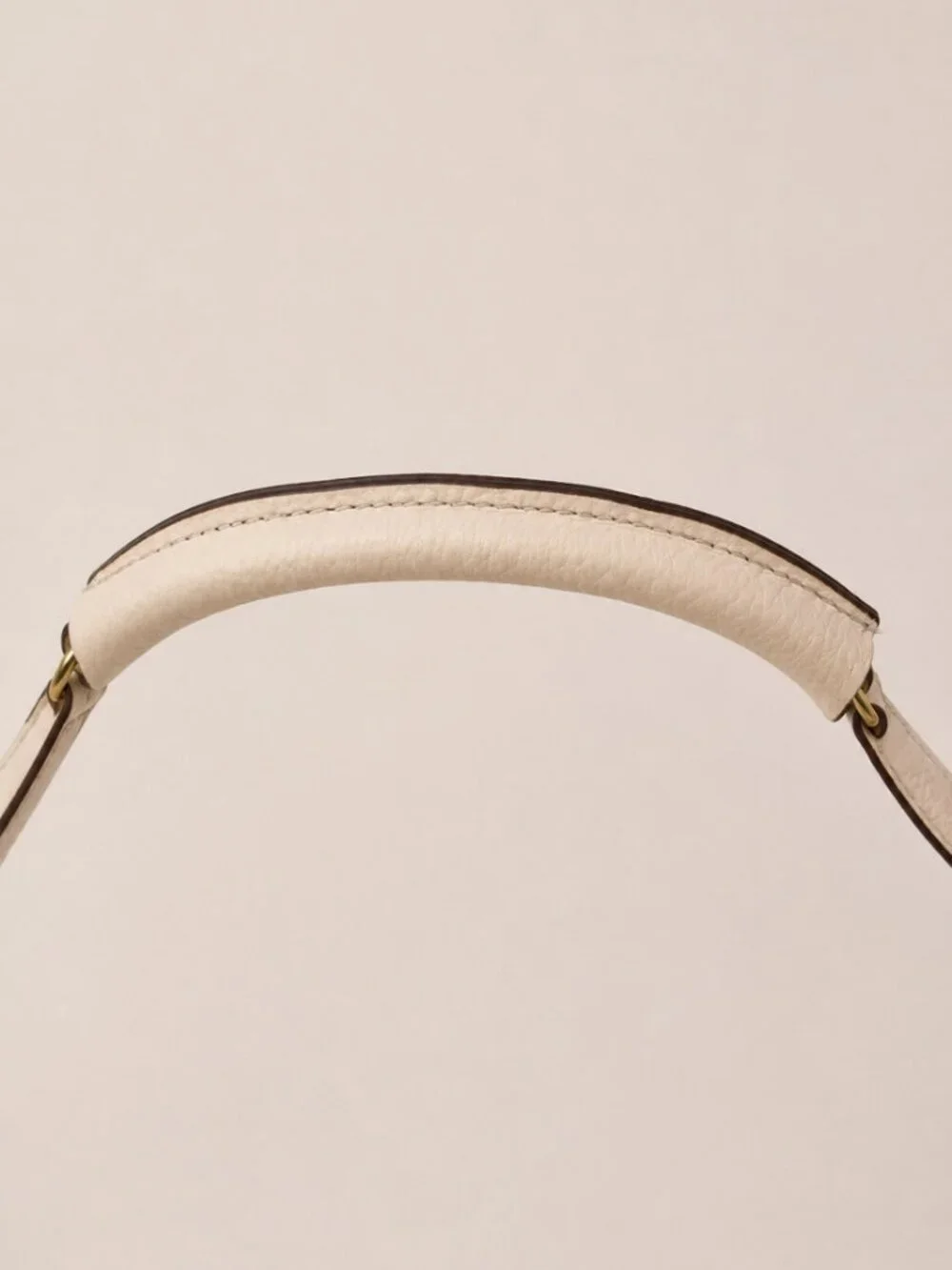 Kate Spade Gold Coast Stevie Hobo Ivory Cream Pebbled Leather Shoulder Bag